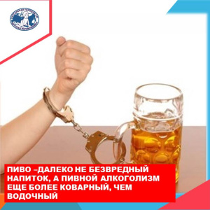 Пиво – первая ступень к алкоголизму